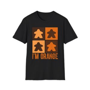 i'm orange meeple t shirt for board game fan, matching family shirts for boardgame night gift, meeple tee for tabletop gamer