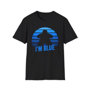 blue meeple t shirt, board game shirt, i'm blue funny gaming tee, tabletop gamer gift, strategy game lover shirt, meeple shirt
