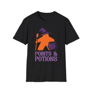 witch meeple t shirt for halloween party, halloween shirt for board game lover gift, halloween board game tee for family game night prize