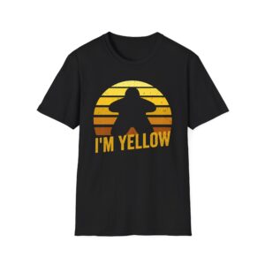 yellow meeple t shirt, retro sunset board game shirt, i'm yellow gamer tee, tabletop game night shirt, strategy gamer gift, meeple shirt